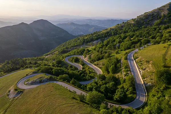 Passi: Bocca Serriola – sequenza di curve nel bosco